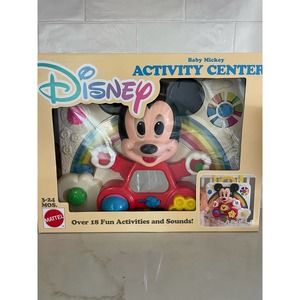 Vintage Mattel Multicolor Disney Baby Mickey Activity Center Ages 3-24 Months